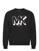 Mk Charm Graphic Crew Tops Sweatshirts & Hoodies Sweatshirts Black Mic...
