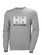 Hh Logo Crew Sweat Sport Sweatshirts & Hoodies Sweatshirts Grey Helly ...