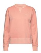 Sunfaded C-Neck Sweat Tops Sweatshirts & Hoodies Sweatshirts Pink GANT