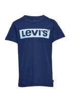 Levi's® Boxtab Tee Tops T-Kortærmet Skjorte Blue Levi's