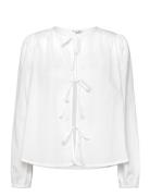 Roselani-M Tops Blouses Long-sleeved White MbyM
