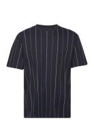 Aop Over D Tee S/S Tops T-Kortærmet Skjorte Navy Lindbergh