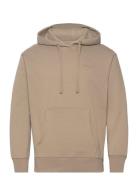 Gant Icon Hoodie Tops Sweatshirts & Hoodies Hoodies Beige GANT