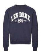 University Sweatshirt Tops Sweatshirts & Hoodies Sweatshirts Navy Les ...