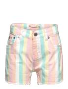 Levi's® Striped Frayed Girlfriend Shorts Bottoms Shorts Multi/patterne...
