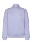 Everyday 1/4 Zip Brunnera Blue Tops Sweatshirts & Hoodies Sweatshirts ...