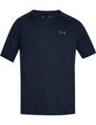 Ua Tech 2.0 Ss Tee Sport T-Kortærmet Skjorte Navy Under Armour