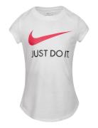 Nike Swoosh "Just Do It" Tee Sport T-Kortærmet Skjorte White Nike