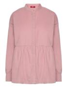 Women Blouses Woven Long Sleeve Tops Blouses Long-sleeved Pink Esprit ...