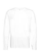 Long Sleeve Tee Bamboo Tops T-Langærmet Skjorte White Resteröds