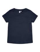 Vmpaula S/S T-Shirt Girl Noos Tops T-Kortærmet Skjorte Blue Vero Moda ...
