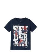 Nmmmakan Spiderman Ss Top Mar Tops T-Kortærmet Skjorte Navy Name It