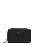 Double Zip Mini Wallet Bags Card Holders & Wallets Wallets Black GUESS