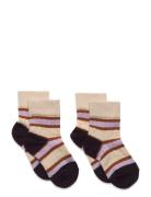 2 Pack Two T Striped Socks Sokker Strømper Multi/patterned FUB