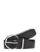 Must Rnd Buckle Belt 3.0 Bælte Black Calvin Klein
