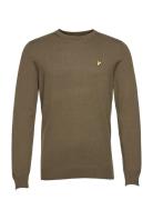 Cotton Merino Crew Jumper Tops Knitwear Round Necks Brown Lyle & Scott