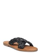 Leather Sandal Flade Sandaler Black Ilse Jacobsen