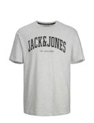 Jjejosh Tee Ss Crew Neck Noos Jnr Tops T-Kortærmet Skjorte Grey Jack &...