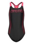 Girl's Swimsuit Swim Pro Back Graphic Black-Fluo R Badedragt Badetøj B...