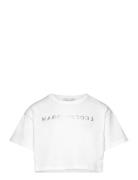 Short Sleeves Tee-Shirt Tops T-Kortærmet Skjorte White Little Marc Jac...