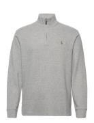 Estate Rib-Lsl-Knt Tops Knitwear Half Zip Jumpers Grey Polo Ralph Laur...