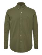 Featherweight Mesh Shirt Designers Shirts Casual Khaki Green Polo Ralp...