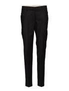 Pants W. Crease - Lucia Bottoms Trousers Slim Fit Trousers Black Coste...