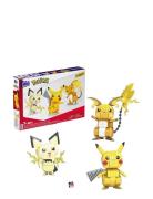 Pokémon Construx Build And Show Pikachu Evolution Trio Toys Building S...