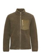 Pocket Fleece Tops Sweatshirts & Hoodies Fleeces & Midlayers Brown Rev...