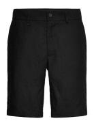 Teppo Linen Shorts Bottoms Shorts Casual Black FRENN