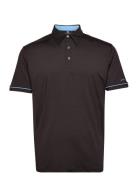 Barley Poloshirt Sport Polos Short-sleeved Black Lexton Links