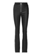 Anna Leather Pants Bottoms Trousers Leather Leggings-Bukser Black Note...