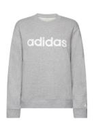 W Lin Ft Swt Sport Sweatshirts & Hoodies Sweatshirts Grey Adidas Sport...