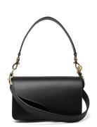 Assisi Black Saffiano Designers Small Shoulder Bags-crossbody Bags Bla...