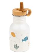 Metal Bottle Sea Friends Beige 350 Ml Home Meal Time Multi/patterned D...