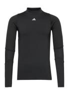 Tf Cr Ls Tee Sport T-Langærmet Skjorte Black Adidas Performance