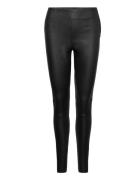 Stretch Legging Bottoms Trousers Leather Leggings-Bukser Black DEPECHE