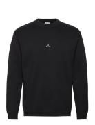 M. Hanger Knit Crew Designers Sweatshirts & Hoodies Sweatshirts Black ...