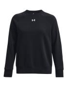 Ua Rival Fleece Crew Sport Sweatshirts & Hoodies Sweatshirts Black Und...