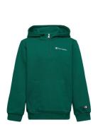 Half Zip Hooded Sweatshirt Sport Sweatshirts & Hoodies Hoodies Green C...
