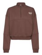 Cl Ae Coverup Sport Sweatshirts & Hoodies Sweatshirts Brown Reebok Cla...