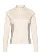 Running 1/4 Zip Sport Sweatshirts & Hoodies Sweatshirts Beige Reebok P...