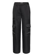 Satin Cargo Pant Bottoms Trousers Cargo Pants Black Michael Kors