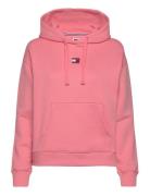 Tjw Bxy Badge Hoodie Tops Sweatshirts & Hoodies Hoodies Pink Tommy Jea...