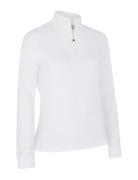 1/4 Zip Chev Top Sport Sweatshirts & Hoodies Sweatshirts White Callawa...