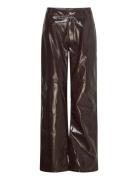 Vardars Pant Bottoms Trousers Leather Leggings-Bukser Brown Résumé