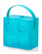 Lego Box W. Handle Translucent Light Blue Home Kids Decor Storage Stor...