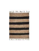 Rug, Hdrimi, Nature/Black Home Textiles Rugs & Carpets Cotton Rugs & R...