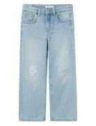 Nkfrose Hw Wide Jeans 1411-Te Noos Bottoms Jeans Wide Jeans Blue Name ...