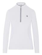 Ls 1/4 Zip Layering Sport Sweatshirts & Hoodies Fleeces & Midlayers Wh...